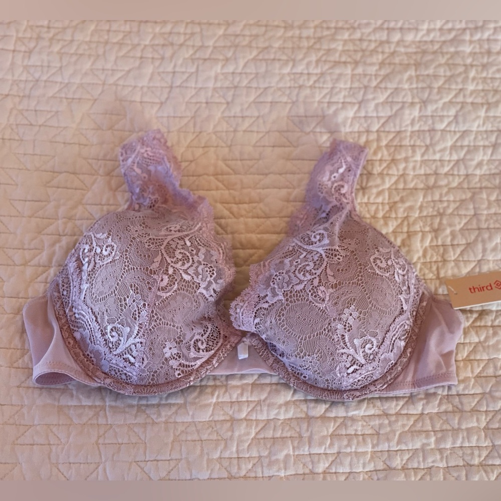 NWT Thirdlove All Day Lace Uplift Plunge Bra, size 36C